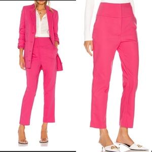 NWT GRLFRND Cameron Trousers Bright Pink Womens Small Ankle Length | O707